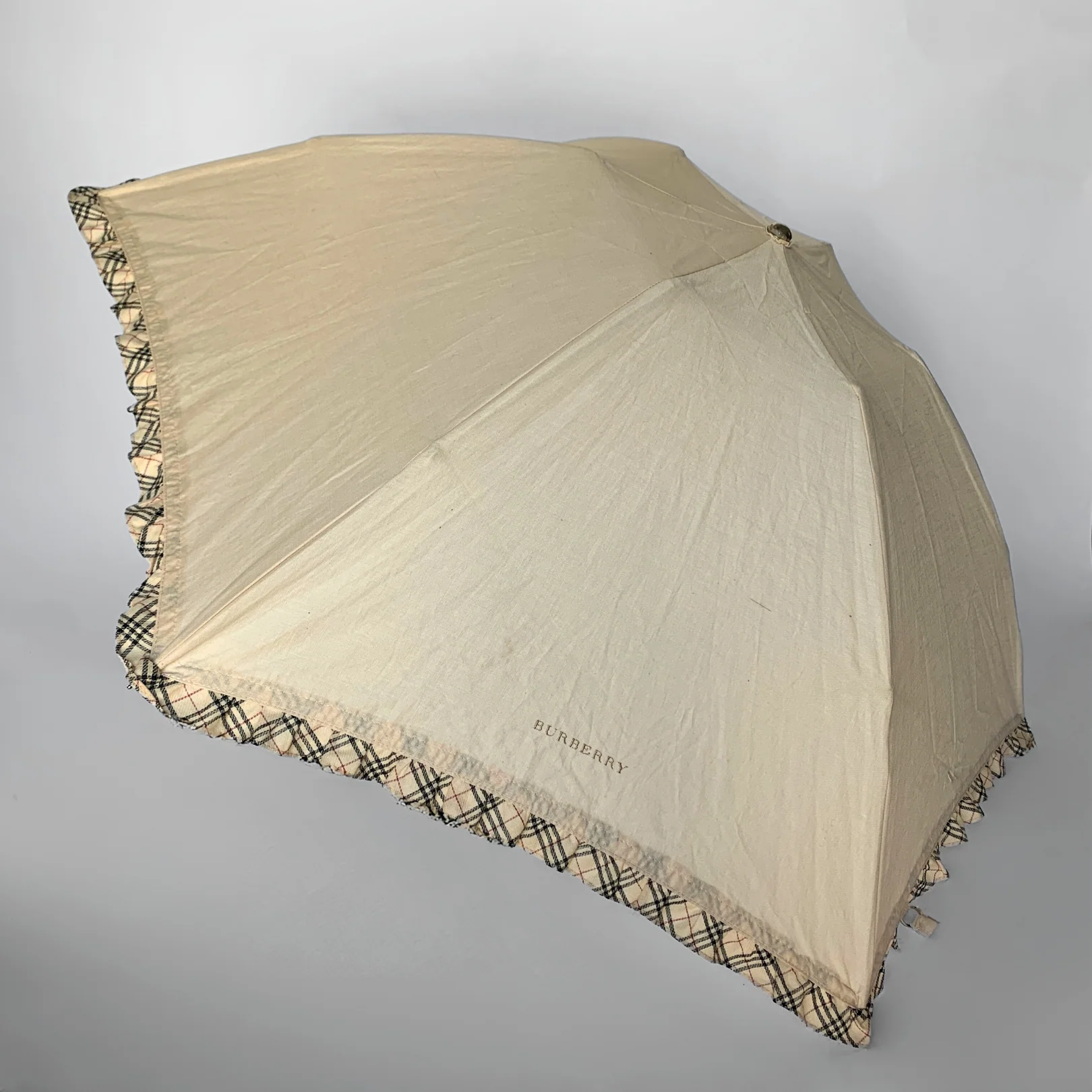 Burberry Umbrella Checkered Fabric - Image 3