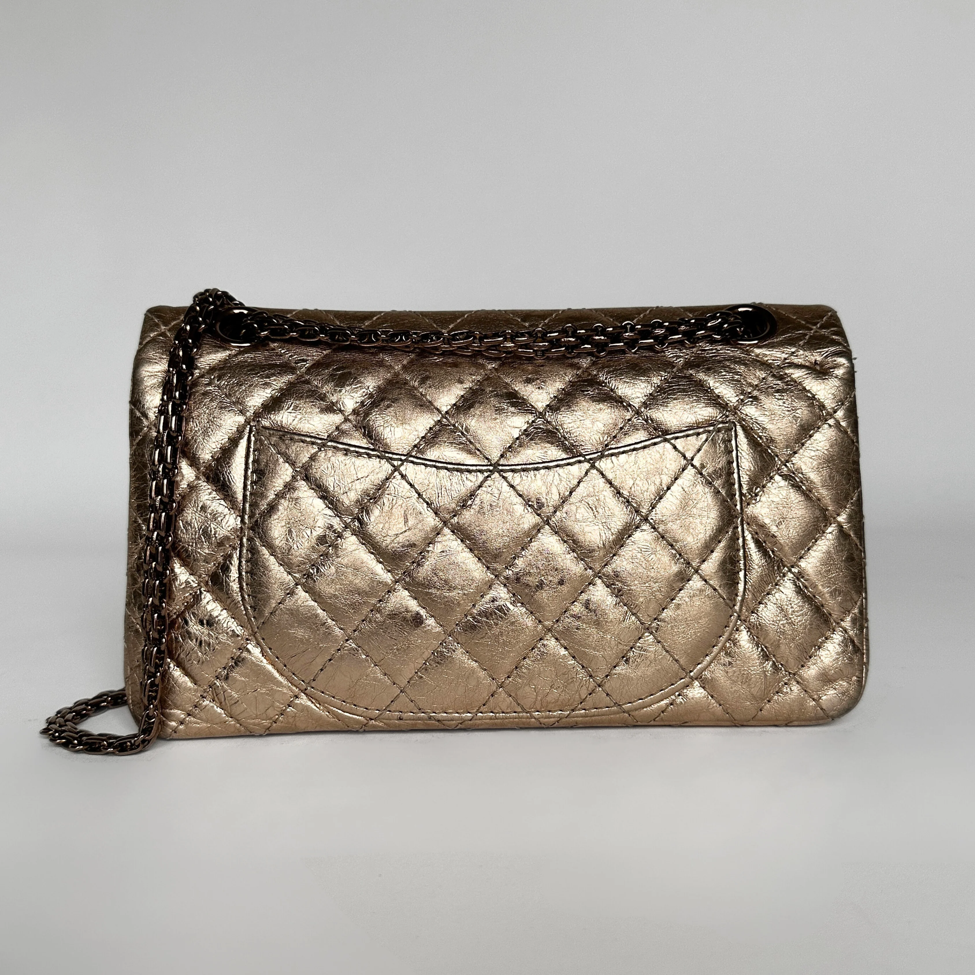 Chanel 2.55 Handbag Aged Calfskin Leather - Image 4