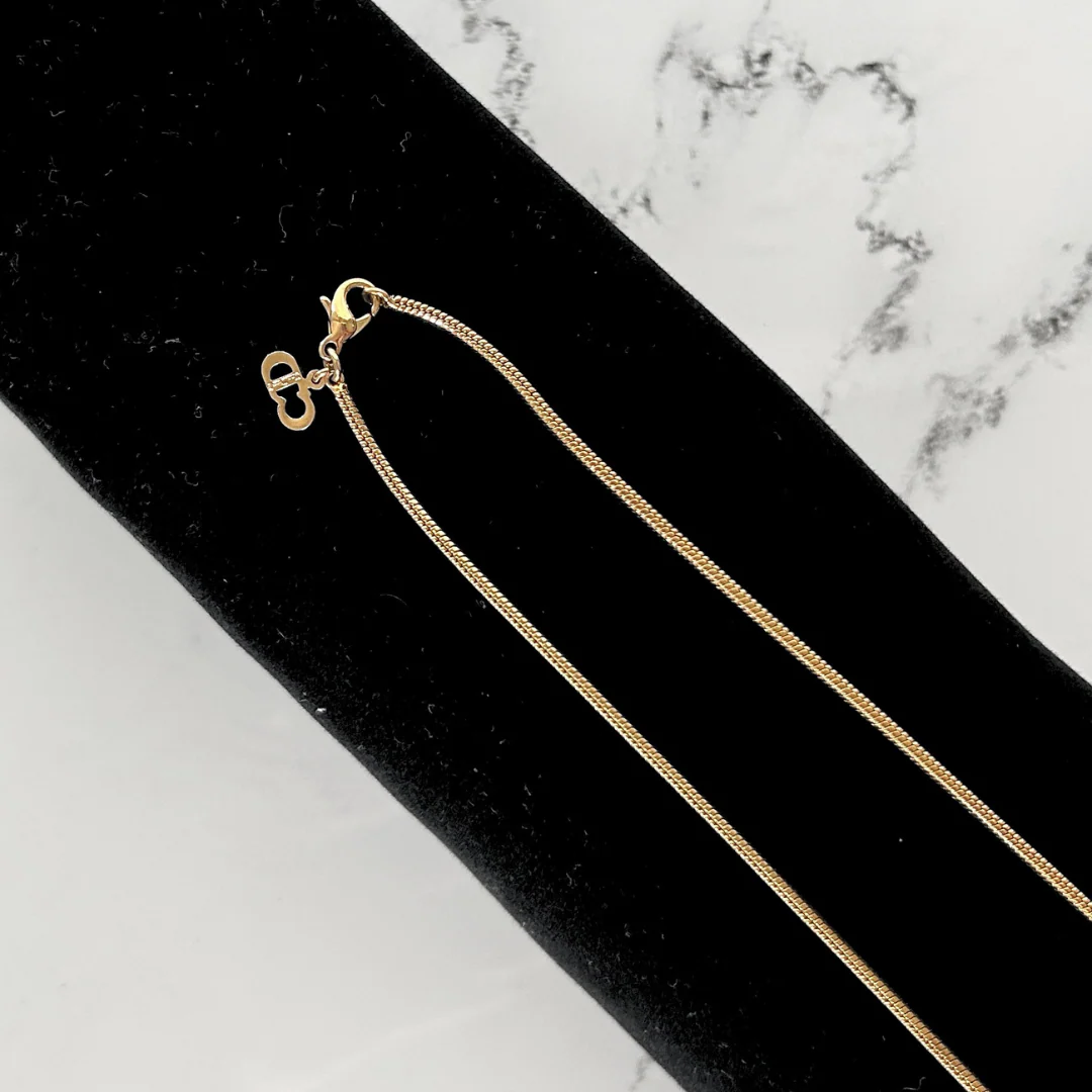 Dior Necklace Gold Colored Metal - Image 3