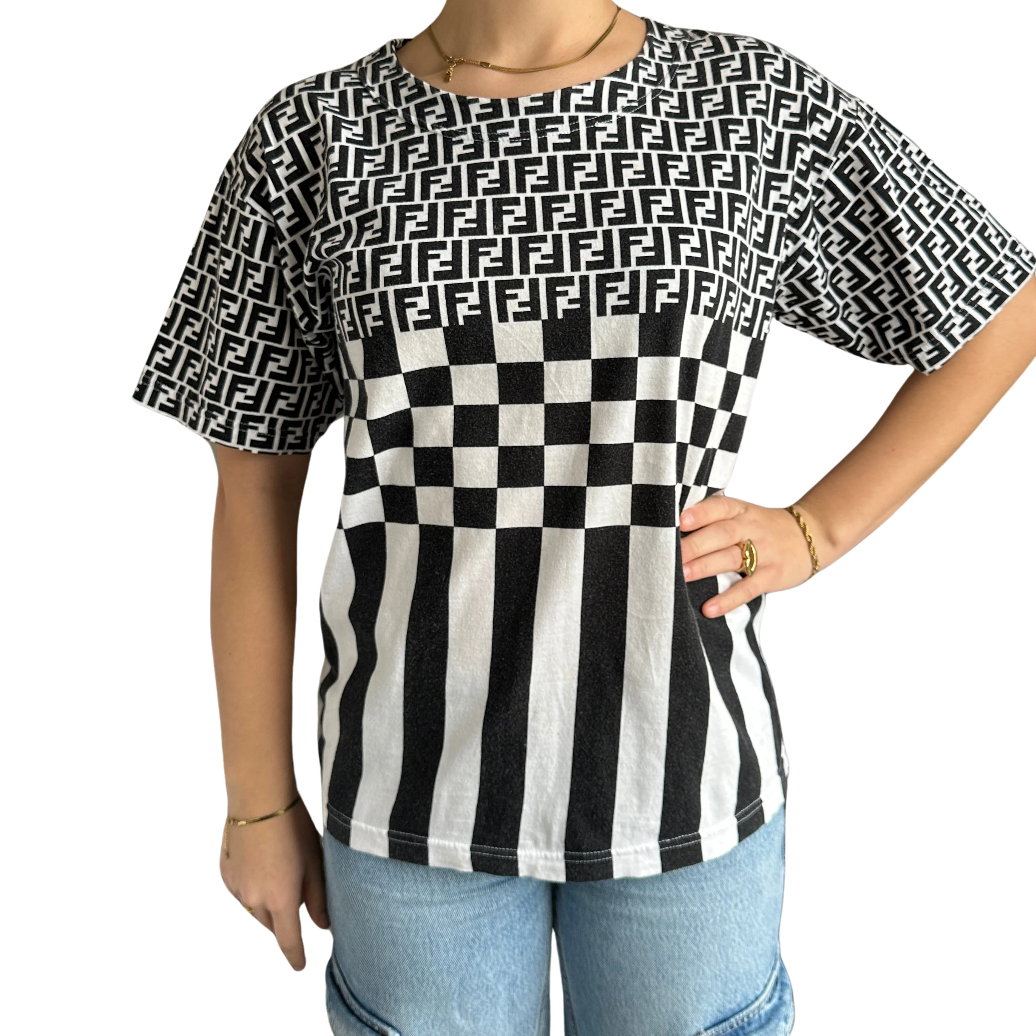 Fendi Logo T-Shirt Cotton - Image 5