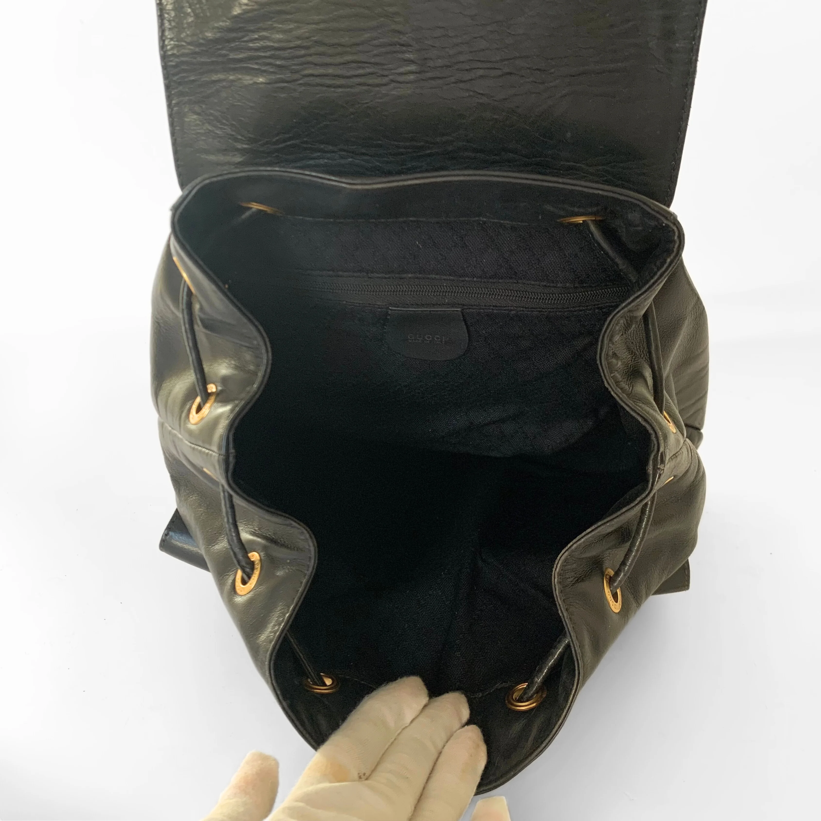 Gucci Bamboo Backpack Large Leather - Image 7