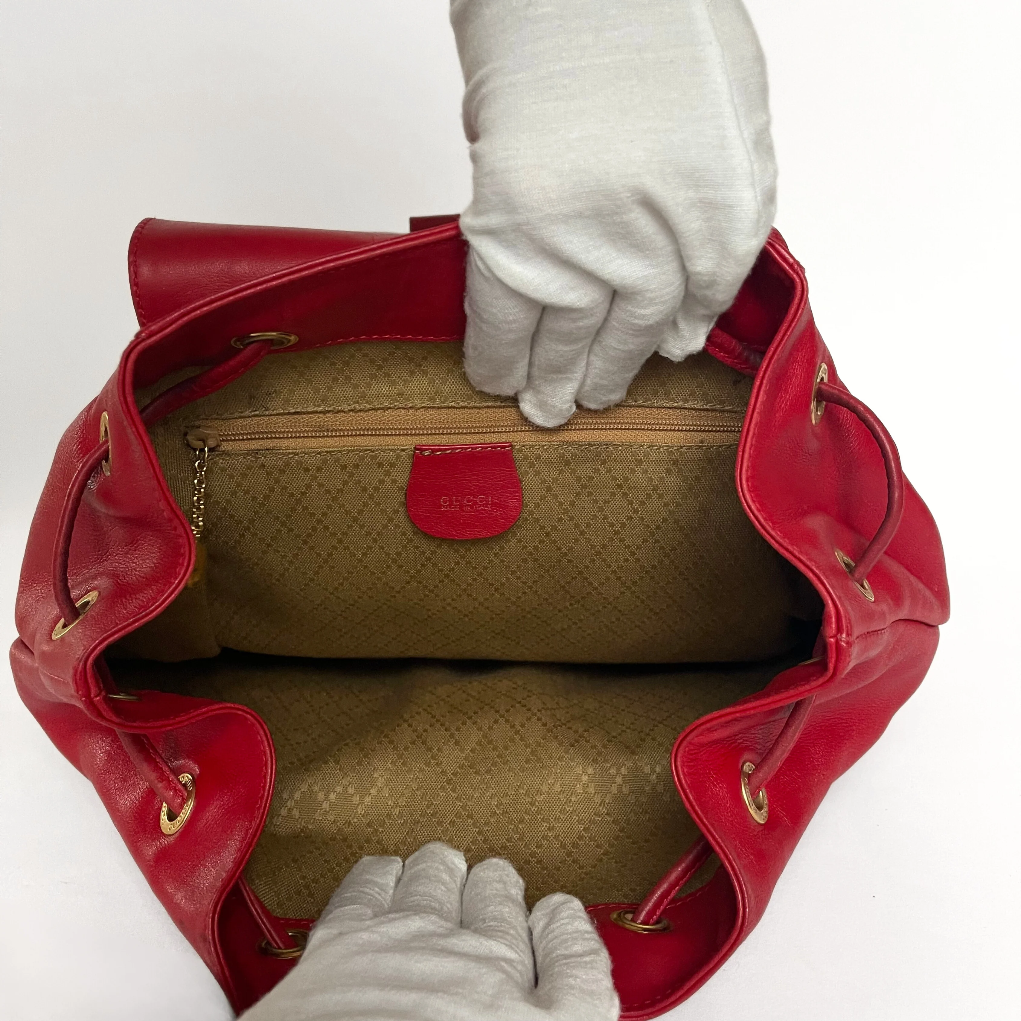 Gucci Bamboo Backpack Large Leather - Image 7