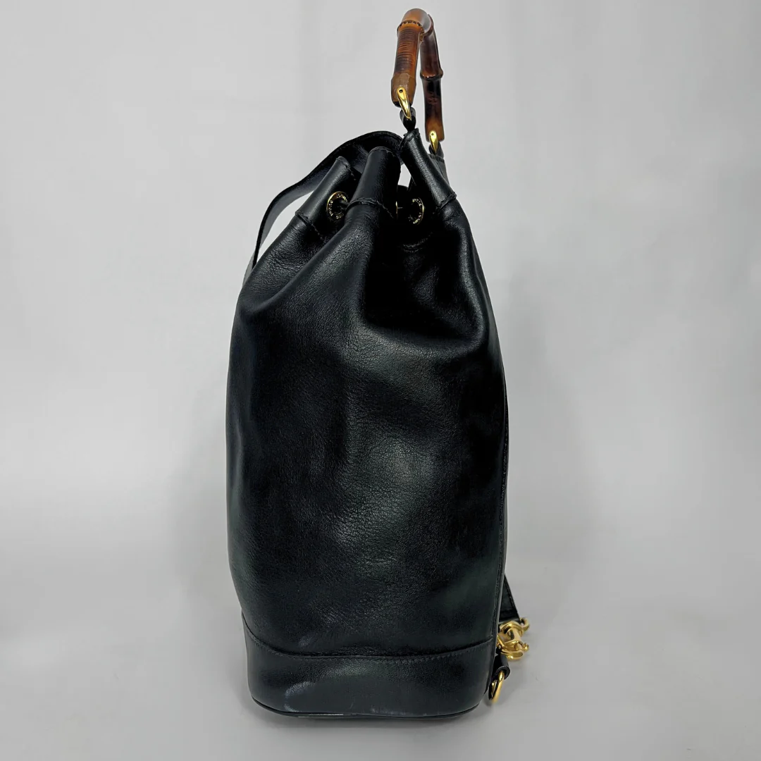 Gucci Leather Black Backpack - Image 5